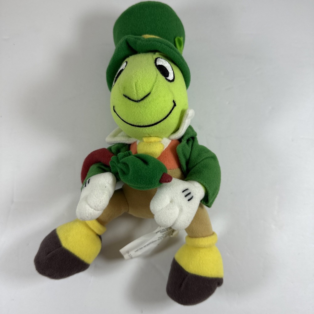 Disney St. Patrick's Day "Jiminy Cricket"  Pinocchio Clover 8" Plush Toy